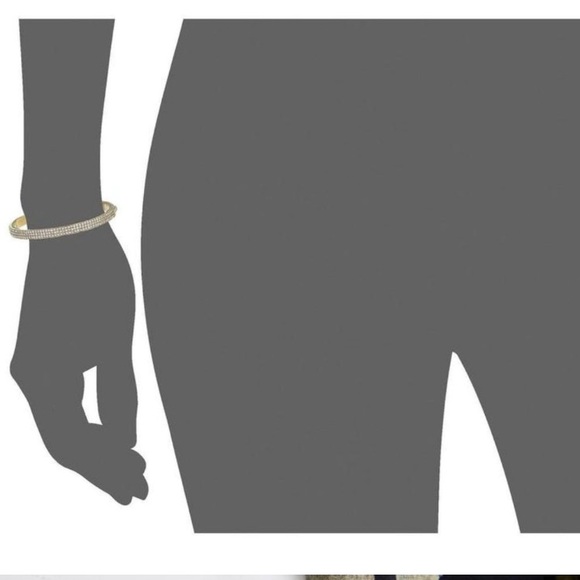 ♠️ KATE SPADE New York ♠️ Heavy Metals goldtone Pave hinged bangle bracelet EUC - Picture 5 of 12